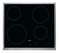 AEG hk624000 x B intégré halogène noir - Plaque (intégré, halogène, noir, 1200 W, environ 14,5 cm)