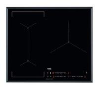 AEG IAE63421FB Plaque à induction flexible, 60 cm, extra fine, 3 zones avec pont assistant cuisson, chauffage rapide, système de connexion automatique, contrôle ébullition, gris, fabriqué en DE
