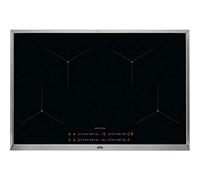 AEG IAE84411XB Plaque de cuisson autonome à induction, série 7000 avec SenseBoil®, Hob²Hood, commande coulissante, 80 cm, cadre en acier inoxydable, 4 zones de cuisson, fonction Power, sécurité enfant