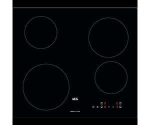 AEG IB6420ACB Plaque de cuisson à induction, autonome, 60 cm, 4 zones de différentes tailles, avec 4 fonctions Power pour une cuisson rapide, 10 niveaux, sans cadre, commande tactile, sécurité enfant