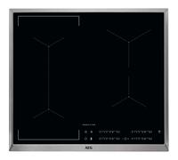 AEG IKE64441XB Plaque de cuisson autonome à induction, série 6000 avec bridge, Hob²Hood et commande coulissante, 60 cm, cadre en acier inoxydable, 4 zones de cuisson, fonction pont, fonction Power,