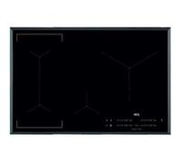 AEG IKE84445FB - Table de cuisson à induction - 4 plaques de cuisson - Niche - largeur : 75 cm - profondeur : 49 cm - avec cadre biseauté - noir Noir G