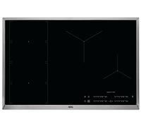 AEG IKE84471XB Noir, Acier inoxydable Intégré (placement) Plaque avec zone à induction
