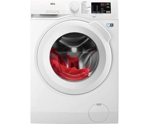 AEG L6FBI147P Machine à laver à installation libre, charge avant, 10 kg/1400 tr/min, série 6000, moteur Inverter, départ différé, panneau de commande blanc, blanc
