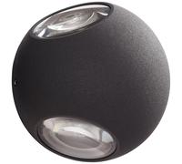 AEG Lampe Gus LED Applique murale d'extérieur 3flg anthracite | 3x 3W LED intégrées (SMD-Chip), (144lm, 3000K) | Degré de protection IP : 54 - protégé contre les projections d'eau