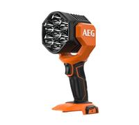 AEG Lampe Torche PRO18V 3000 Lumens 7 LED BTL18C2-0 (Sans batterie) | Tête pivotante pour orienter le faisceau, éclairage de longue portée, chantier, garage, cave, jardin, dépannage auto