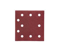 AEG Lot de 10 Abrasifs 115 x 107 mm Grain 80 pour Ponceuse Delta FDS 140 | Kit de 10 feuilles, grain 80 pour un ponçage intermédiaire, format triangulaire, bois, enduit et peinture, recharge