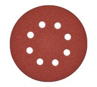 AEG - Lot de 5 disques abrasif Ø 125 grain 80-8 trous