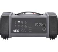 AEG Automotive 97024 Chargeur de Batterie à microprocesseur LT 10 A pour 12/24 V 9 étapes Power Supply Régulation Automatique de la température Noir/Rouge