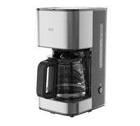 AEG Machine à café goutte à goutte automatique Deli 3 modèle CM3-1-3ST Verseuse en verre - 12 tasses - Puissance 1 1000 W - Système anti-gouttes, arrêt automatique - Filtre amovible - Finition métal