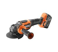 AEG - Meuleuse 125mm 18V BRUSHLESS "full security", 9000 tr/min, poignée antivibrations, interrupteur "homme mort", démarrage progressif, frein de disque (sans batt. ni chargeur) - BEWS18-125BLPX2-0