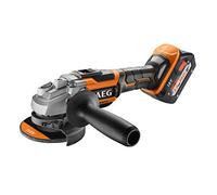 AEG Meuleuse d’Angle Sans Fil BEWS 18-125BL - Brushless 18V, Disque 125 mm, Poignée 3 Positions, Frein Rapide - Puissante, Sécurisée, Compatible Batteries PRO18V
