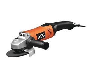 AEG Meuleuse d'Angle 125 mm 1500 W WS15-125SXE Variateur 2600-11000 tr/min | Moteur 1520 W, écrou FIXTEC, carter sans outil, poignée anti-vibrations, interrupteur homme mort, 2,5 kg, ébarbage du métal