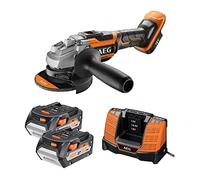 AEG Meuleuse d'angle BEWS 18-125BL-502C 125 mm Brushless 18 V Pro Li-Ion 5.0 Ah avec coffret