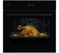 AEG NBR7P631SB Four Encastrable | Classe énergétique A+ | 60 cm, Pyrolyse/SteamCrisp®, Sonde thermique, Noir