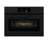 AEG NKK8N721T Four à micro-ondes Encastrable | Classe énergétique N/A | 45 cm, CombiQuick, Sonde thermique, Noir mat