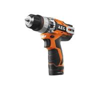 AEG, Visseuses sans fil, BSB 12C2LI-202B Perceuse-visseuse à percussion compacte sans fil (12 V, 2000 mAh)