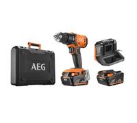 AEG - Perceuse visseuse percussion 18V 60 Nm, mandrin 13 mm, 2 vitesses, livrée avec 2 batteries 4 Ah, chargeur, coffret - BSB18G4-402C