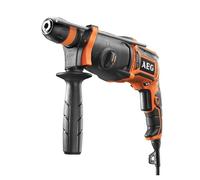 AEG - Perfo-Burineur Sds-Plus 24 mm 800 Watts, 2,7 Joules, Perçage dans le Béton 24 mm/Bois 30 mm/Métal 13 mm, Livré avec 3 Forets et 2 Burins - KH24IXE Kit1