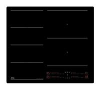AEG Plaque à induction TI64IG00IB, 60 cm, 4 zones de cuisson, flexible, pont, système Hob2Hood, fonction PowerBoost, indicateur de chaleur résiduelle, commandes coulissantes indépendantes, sans cadre