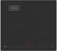 AEG Plaque de cuisson à induction, de 60 cm, fabriquée en Allemagne, à 4 zones de cuisson flexibles avec surface saphir résistante aux rayures, SenseBoil empêche la débordement, combinaison bridge à 2