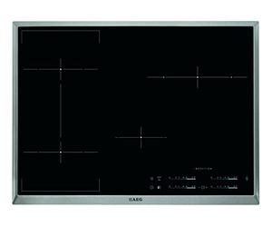 AEG Plaques de cuisson éléctriques HK 854420 X-B/A / 76,60 cm/acier inoxydable/plaques de cuisson à induction MaxiSensePlus/reconnaissance automatique des casseroles