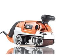 AEG - Ponceuse à bande 1010 W, largeur 75 mm, bande abrasive grain 80, en coffret