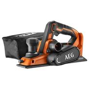 AEG - Rabot Électrique 18V Brushless (Sans Batterie) - Lame de Coupe Inversable 82mm avec Profondeur Réglable jusqu'à 2mm - Grand Confort de Travail - Livré avec 1 Sac de Ramassage - BHO18BL-0