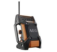 AEG - Radio 12V et 18V, + 240V - Fonction Dab+ / Prise Jack + USB : Branchement Téléphone, MP3, Tablette, (sans Batterie, ni Chargeur) - BR1218C-0