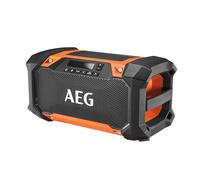 AEG - Radio de Chantier BRSP 18 - Bluetooth, Son Clair, Résistante Poussière et Éclaboussures, Port USB, Compatible Batteries 18V Pro - Idéale Ateliers et Chantiers