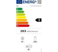 AEG Réfrigérateur encastrable 145 cm, série 5000 ColdSense : restauration rapide de la température, refroidissement 160 l, congélation 57 l, LowFrost, écran LED, congélation rapide, porte remorquée