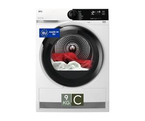 AEG Série 7000, Séchoir à pompe à chaleur, 9 kg, TR7HE9C, technologie SensiDry MixDry pour Cotons et Synthétiques, Technologie PreciseDry pour Économie d'énergie, 64 dB, 850 x 596 x 636 mm