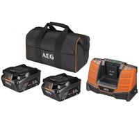 AEG Set LL1850SH Ensemble Complet Trousse Chargeurs 18V + 2 Batterie 5.0 Ah +
