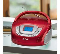 AEG SR 4373 Radio Stéréo Portable USB SD MP3 Boombox Rouge