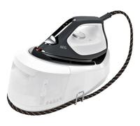AEG ST6-1-8EG Centrale Vapeur (4 programmes pour chaque tissu), chauffe rapide, lumière durable, pression 6 bars, effet pressing 360 g, semelle anti-rayures, réservoir d'eau 1,2 l) Blanc/gris