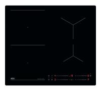 AEG Table de cuisson à induction série 6000, 4 brûleurs céramiques, fonction pont, zones de cuisson flexibles, PowerBoost, Hob2Hood, contrôle tactile, protection enfant, TO64IB00IB, 60 cm