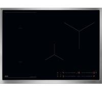 AEG Table de cuisson autarcique / Induction / Série 6000 Flex / Hob²Hood / Commande à curseur / 70 cm / Cadre inox / Pose libre / 4 zones de cuisson / Sécurité enfants OIO74B00UB