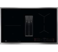 AEG TH84CB0FRB Table de cuisson à induction à air pulsé 949598360 avec hotte aspirante intégrée, 80cm avec cadre en inox