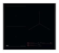 AEG TI63IQ3BFB Plaque à induction, 60 cm, 3 zones de cuisson, SenseBoil & SenseFry, flexipont, système Hob2Hood, fonction PowerBoost et pause, commandes coulissantes indépendantes, noir