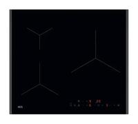 AEG TN63IP0BFB Plaque à induction, 60 cm, 3 zones de cuisson, SenseBoil & SenseFry, flexible, système Hob2Hood, fonction PowerBoost et pause, commandes coulissantes indépendantes, noir