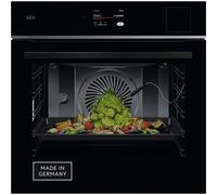 AEG TP8SB73ZAB Four à vapeur encastrable Wifi, cuiseur multivapeur, écran tactile série 8, cuisson assistée étape par étape, fabriqué en Allemagne, 100% vapeur de voiture & SousVide, recettes