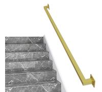 AEGCAOJH Main Courante dorée pour escaliers - Rampes d'escalier Modernes pour rampes d'escalier murales intérieures et extérieures, Barre d'appui de sécurité pour Couloir de loft de Villa (