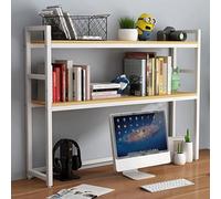 AEGCAOJH Petite étagère de Bureau - Support de Rangement de Bureau, Support d'organisation de Bureau réglable à 2 Niveaux, bibliothèque de Bureau pour Bureau d'ordinateur, étagère de Bureau