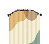 AEGCAOJH Tringle à Rideau de Douche Extensible pour Cabine d'essayage de Magasin de vêtements, Tringle à Rideau de séparation de Protection de la Vie privée en Acier Inoxydable sans perçage