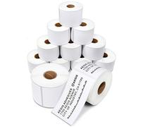 Aegis Adhesives Étiquettes thermiques directes pour l'expédition et l'affranchissement,perforées et compatibles avec les imprimantes d'étiquettes Rollo(12 rouleaux,350/rouleau,2,25" X 4", 4200 unités)