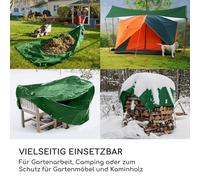 Springreen Bâche Extérieur en Tissu de 2x3m, Solide Housse Extra Imperméable et Renforcée pour Protéger Les Meubles de Jardin, Le Bois, Equipements, Couverture Universelle Résistante aux Intempéries.