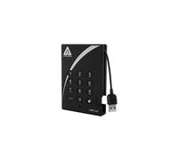 Aegis Padlock 3.0 A25-3PL256-1000 - Disque dur - chiffré - 1 To - externe (portable) - 2.5" - USB 3.0 - 5400 tours/min - mémoire tampon : 8 Mo - FIPS