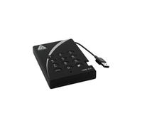 Apricorn Disque dur externe Aegis Padlock 2 To 5400 tr/min USB Type-A 3.2 Gen 1 (3.1 Gen 1) Noir