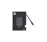 Aegis Padlock Fortress A25-3PL256-S1000F - SSD - chiffré - 1 To - externe (portable) - USB 3.0 - mémoire tampon : 8 Mo - FIPS 140-2 Level 2, 256-bit