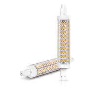 Aegislogic R7s LED 8W 118mm blanc chaud 2700K, ampoule R7s douille non dimmable 230V angle de faisceau 360 ° Remplace la lampe halogène 75W
